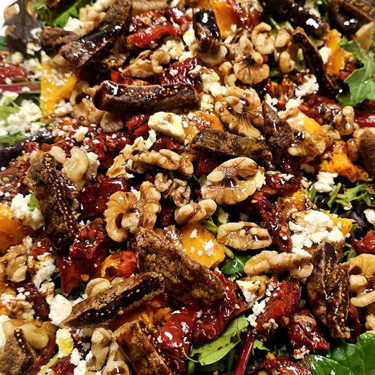 Roasted Pumpkin, Feta And Semi Sundried Tomato Salad